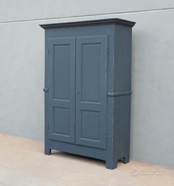 Armadio piemontese due ante laccato Shabby Chic