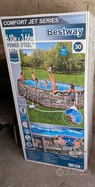 Piscina Bestway Power Steel Comfort Jet Oval NUOVA