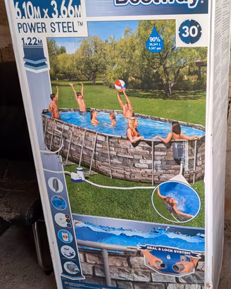 Piscina Bestway Power Steel Comfort Jet Oval NUOVA