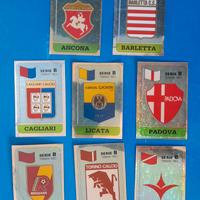 8 figurine scudetti calciatori  1989 1990 serie B