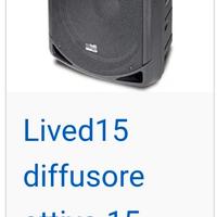 cassa amplificata 250 watt rms