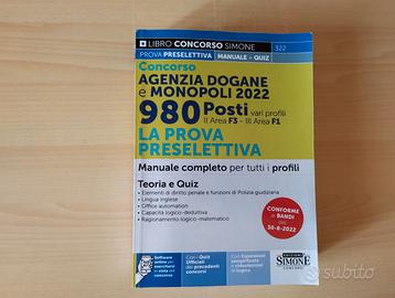 Concorso Agenzia Dogane e Monopoli 2022