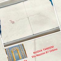 Completo letto matrimoniale in cotone e pizzo Sang