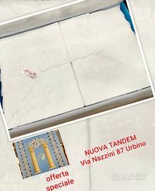 Completo letto matrimoniale in cotone e pizzo Sang