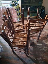 SEDIE CON SEDILE IN PAGLIA