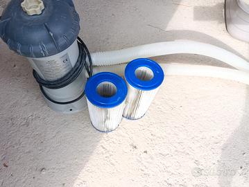 pompa piscina Intex con tubi e filtro