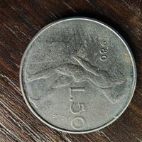 Errore di conio 50 lire 1980
