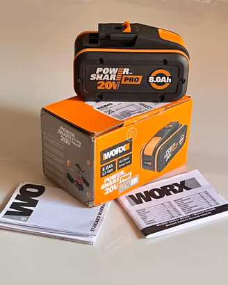 Batteria ORIGINALE WORX Pro 8 Ah