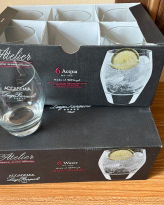 Set 12 bicchieri acqua Bormioli linea Atelier
