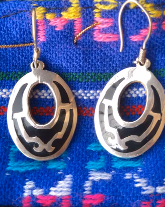 Orecchini Vintage Argento 925 Messico - Etnici