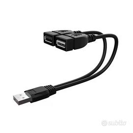 Cavo adattatore doppio sdoppiatore USB