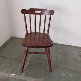 sedie in legno rustiche