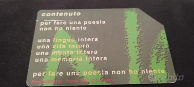 Scheda telefonica tiratura limitata