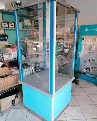 Vetrinetta  illuminata con LED – su ruote - 190cm