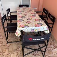 Tavolo con sedie da camper campeggio