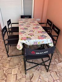 Tavolo con sedie da camper campeggio