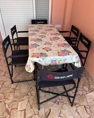 Tavolo con sedie da camper campeggio
