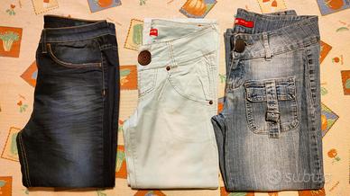 N.3 pantaloni lunghezza sopra la caviglia