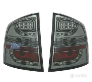 FANALI SKODA OCTAVIA KOMBI 05-13 LED FONDO CROMATO