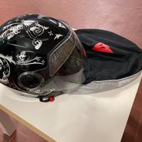 Casco Jet DAINESE D-TEC nero tribali metallizzati