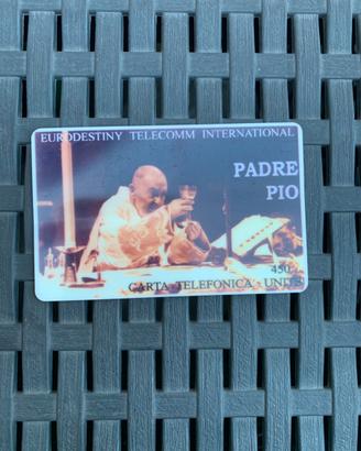 Scheda Telefonica RARISSIMA Padre Pio