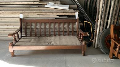 Divano legno massello piu 2 poltrone