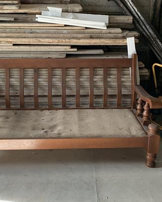 Divano legno massello piu 2 poltrone