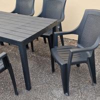 tavolino 6 sedie da esterno 