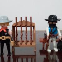 Playmobil western, sceriffo con bandito,come foto 