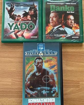 lotto arnold schwarzenegger 2 blu ray e 1 vhs 💿📼