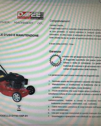 Rasaerba a benzina Dayee DY18-135P
