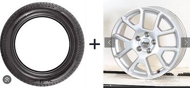 KIT PNEUMATICI BRIDGESTONE+CERCHI JEEP ORIGINALI 