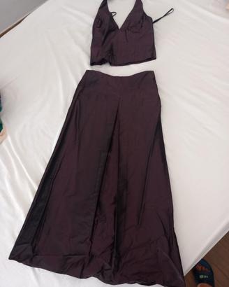 Completo in shantung di seta