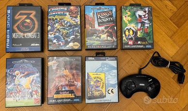 7 videogiochi Sega Mega Drive orig. e 1 controller