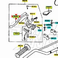 Leva frizione Kawasaki KLR 650 460921111