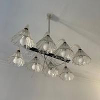 Lampadario 8 coppe anni '50