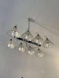 Lampadario 8 coppe anni '50