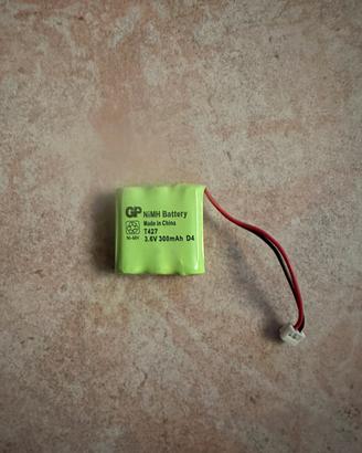 Batteria ricaricabile NiMH da 3,6 T427, 300 mAh D4