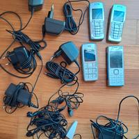 4 cellulari NOKIA in blocco di cui 3 funzionanti