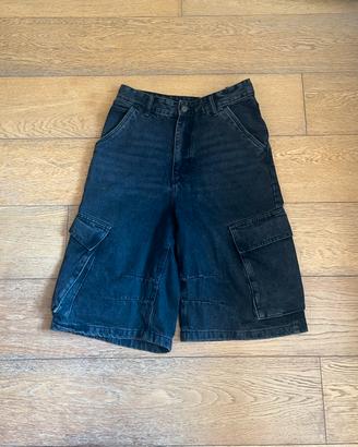 Pull&Bear STWD Jorts Baggy Neri W30 EU 38