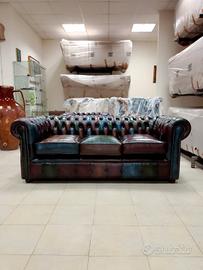 Divano 3 posti club harlequin patchwork originale 