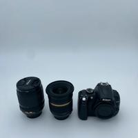 Nikon d5000 con due ottiche