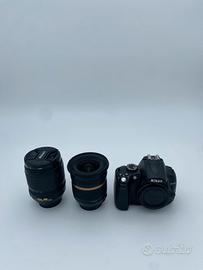 Nikon d5000 con due ottiche