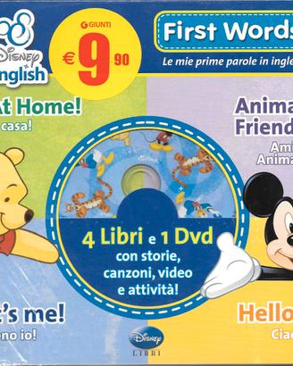 Disney English - First Words (4 Libri e 1 DVD)
