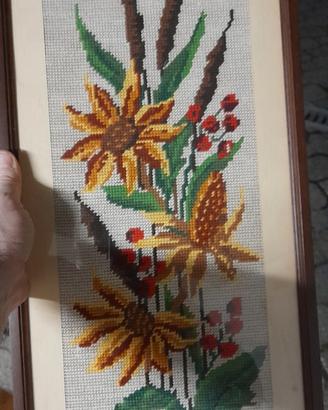 Quadro ricamato a mano