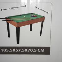 GIOCO 5 IN UNO. BIGLIARDO CALCIO BALILLA ETC.