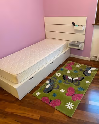 Letto singolo e testiera Nordli Ikea