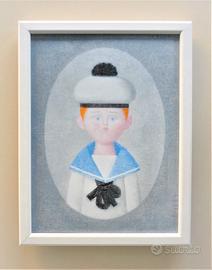 Quadro Marinaretto di Antonio Bueno con cornice