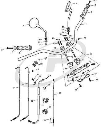 Manubrio Triumph America T2040392