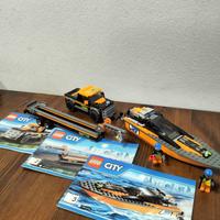 Lego City 60085 Pick up, motoscafo, traino